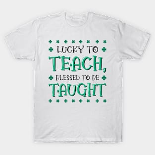 St. Patrick's Day Teaching Lucky Shamrock Clover T-Shirt